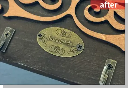 after：メタルタグの取り付け