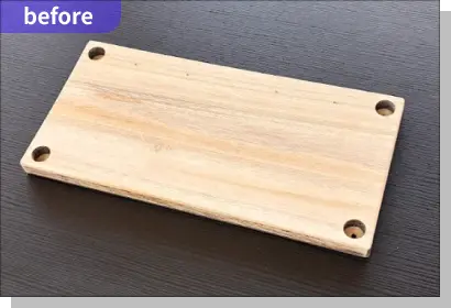 before：水性ステイン（オリーブ）を全面に塗布