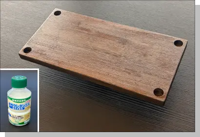 水性ウレタンニスを全面に塗布