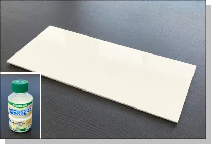 水性ウレタンニス塗装後の木製キーフック用パーツ