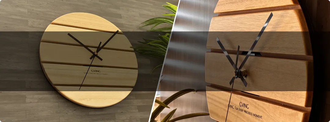 HOMEFABBER作品 | レーザーカッターで制作したアンティーク調の木製キーフック。精密な植物モチーフの透かし彫りと、メタルフックを組み合わせた壁掛け収納。